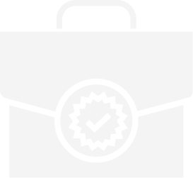 Briefcase with a checkmark