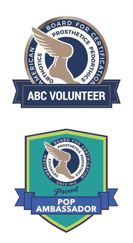 volunteer and POP Ambassador badge images